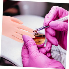 Bendable Nail Art Training Hand Model with Left Foot - 2 Pieces