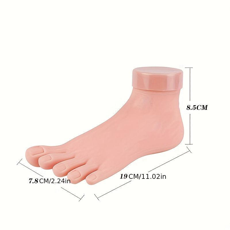 Bendable Nail Art Training Hand Model with Left Foot - 2 Pieces