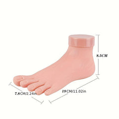 Bendable Nail Art Training Hand Model with Left Foot - 2 Pieces