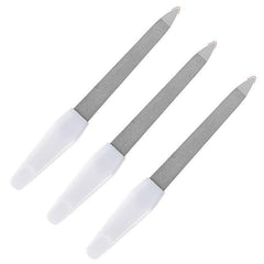 Stainless Steel Nail Files Anti Slip Handle Double Sided Nail Filer