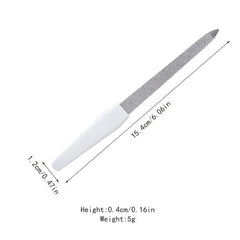 Stainless Steel Nail Files Anti Slip Handle Double Sided Nail Filer