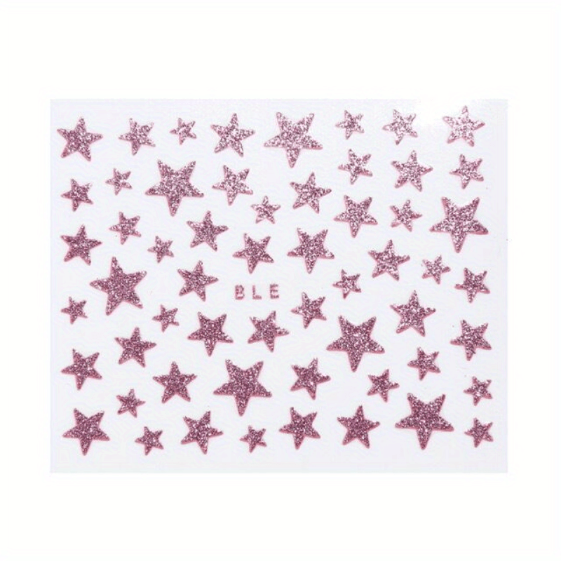 Bling Glitter Star Nail Stickers for Manicure