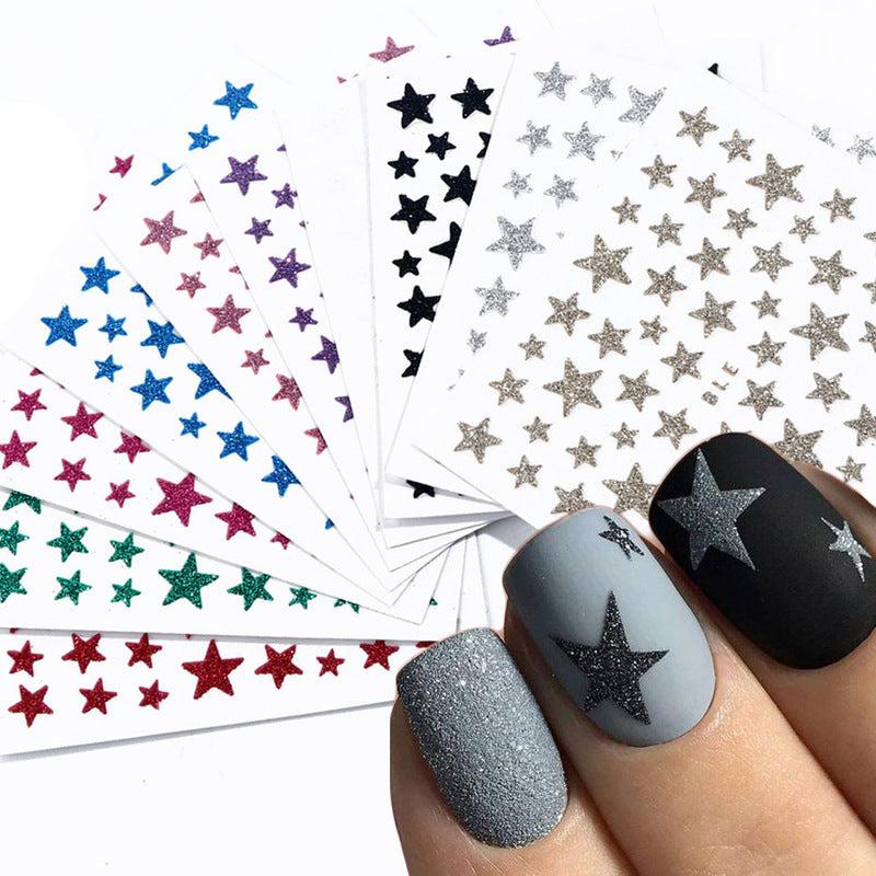 Bling Glitter Star Nail Stickers for Manicure