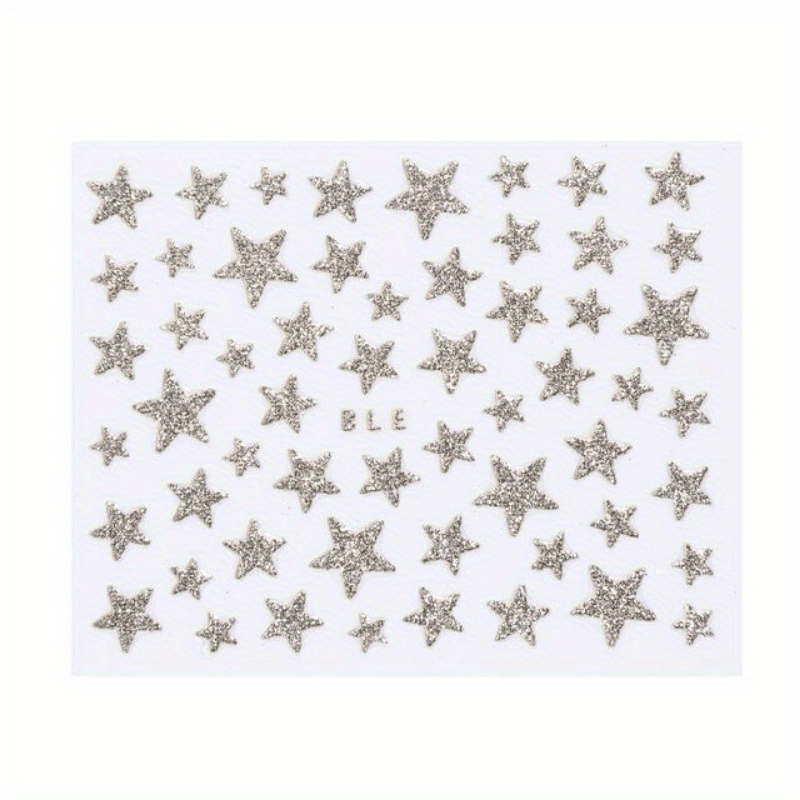 Bling Glitter Star Nail Stickers for Manicure
