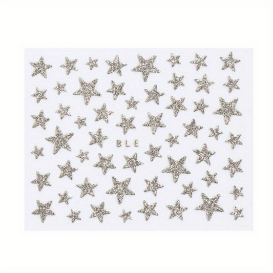 Bling Glitter Star Nail Stickers for Manicure