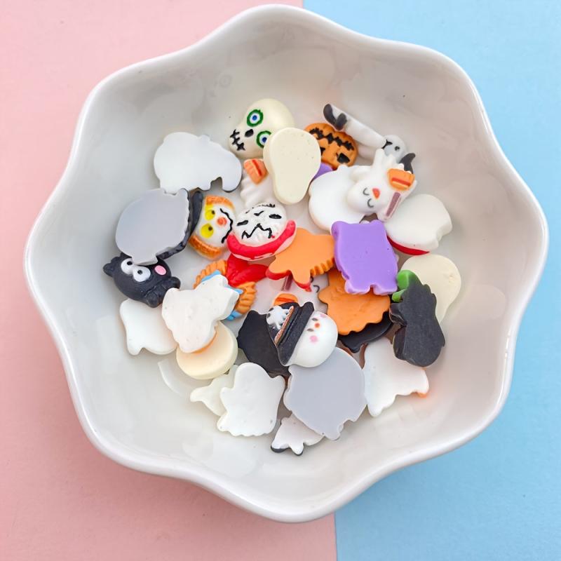 Mini Colored Halloween Bat Nail Rhinestones Gems - 20 40pcs Bag