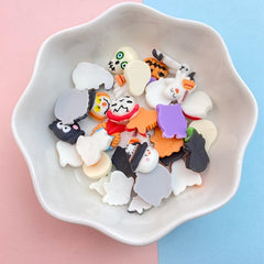 Mini Colored Halloween Bat Nail Rhinestones Gems - 20 40pcs Bag