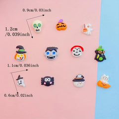 Mini Colored Halloween Bat Nail Rhinestones Gems - 20 40pcs Bag