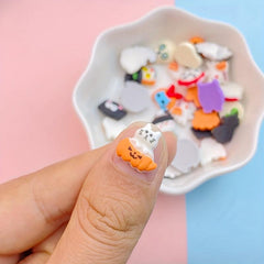 Mini Colored Halloween Bat Nail Rhinestones Gems - 20 40pcs Bag