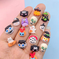 Mini Colored Halloween Bat Nail Rhinestones Gems - 20 40pcs Bag