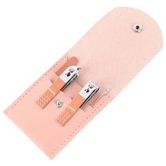4 Pcs Manicure Set Nail Clipper Pedicure Scissor Ear Spoon Stainless Steel
