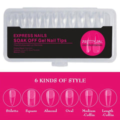 Acrylic False Nails for Nail Extensions French Tips DIY Nail Art Salon Use