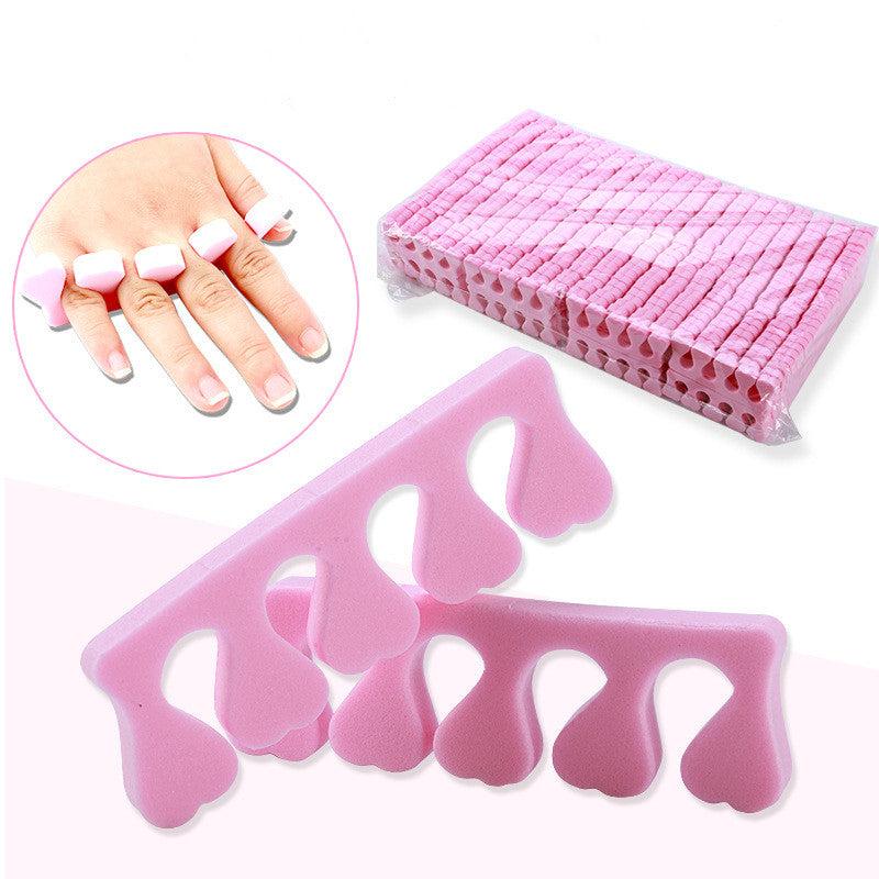 100pcs Finger Toe Separators Manicure Pedicure Foot Care Sponge Nail Art