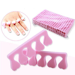 100pcs Finger Toe Separators Manicure Pedicure Foot Care Sponge Nail Art