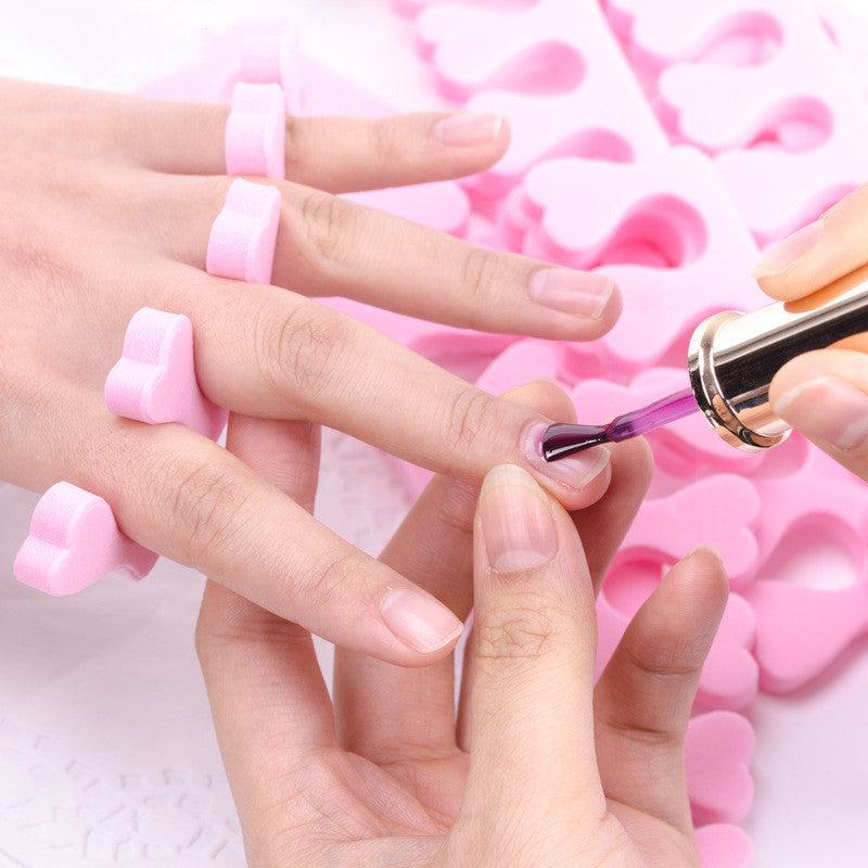 100pcs Finger Toe Separators Manicure Pedicure Foot Care Sponge Nail Art