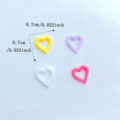 100pcs 3D Resin Nails Mini Colorful Nail Accessories