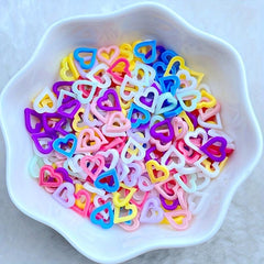 100pcs 3D Resin Nails Mini Colorful Nail Accessories