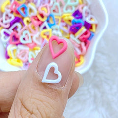 100pcs 3D Resin Nails Mini Colorful Nail Accessories