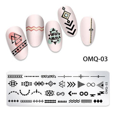 Marble Christmas Halloween Nail Stamping Plates - Easy Nail Art Designs