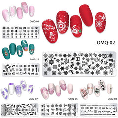 Marble Christmas Halloween Nail Stamping Plates - Easy Nail Art Designs