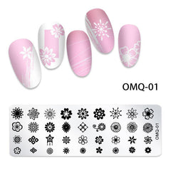 Marble Christmas Halloween Nail Stamping Plates - Easy Nail Art Designs