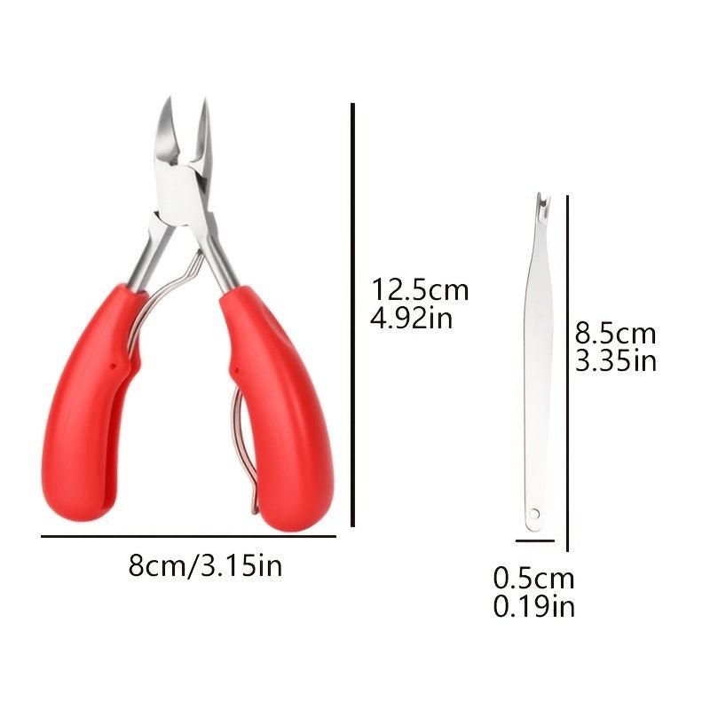 Stainless Steel Toe Nail Clippers Nail Correction Dead Skin Fork