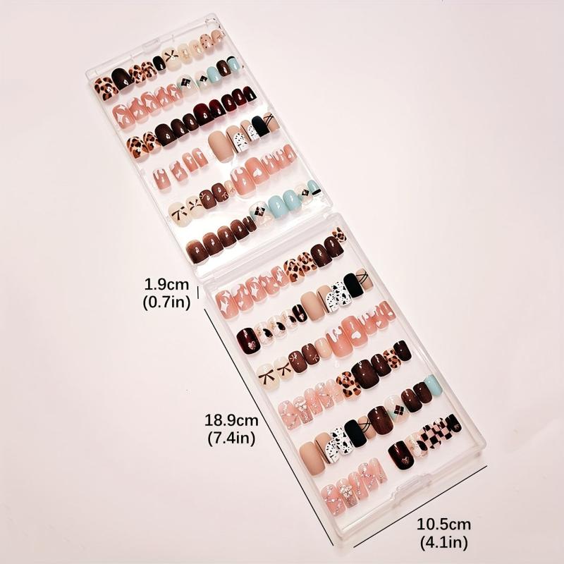 Clear Plastic Nail Art Box with Lid Portable Display Storage Box