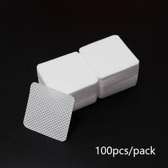 100Pcs Lint Nail Wipes Nail Polish Remover Eyelash Extension Glue Cleaning Wipes