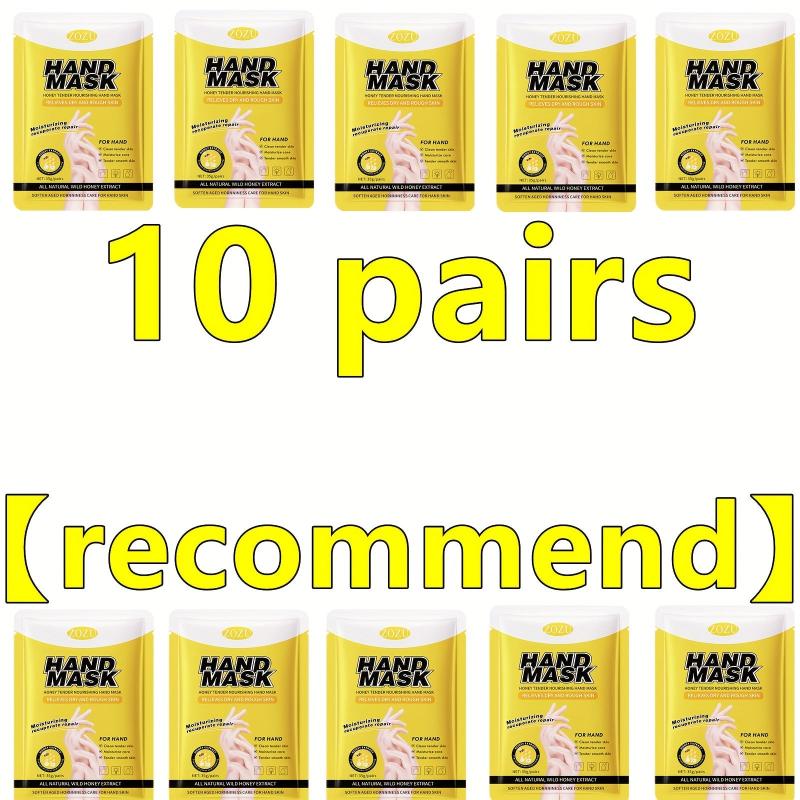 10pairs Honey Hand Mask for Dry Skin Moisturizing Soft Smooth