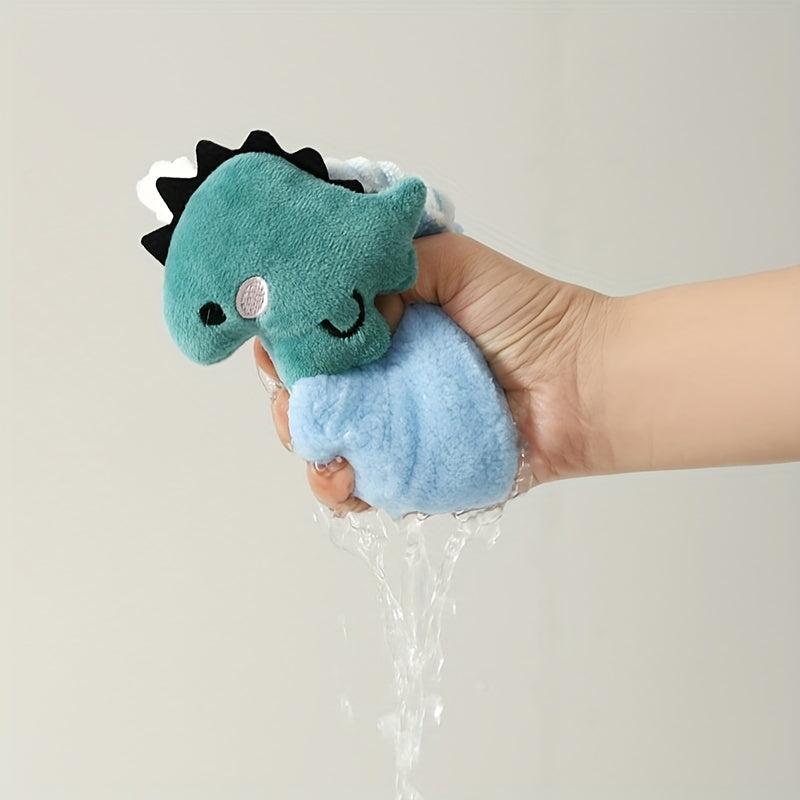 Hand Towels with Hanging Loop Absorbent Microfiber Coral Fleece Towel