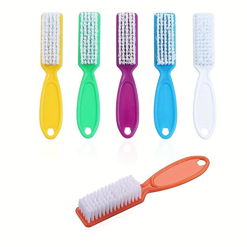 6 Pcs Handle Grip Nail Brush - Nail Cleaning Brushes for Toes and Fingernail