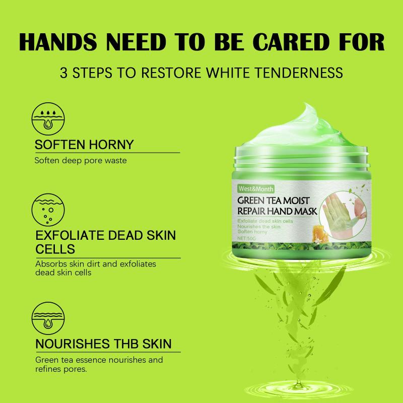 Green Tea Hand Mask Moisturizing Hydrating Hand Care Mask