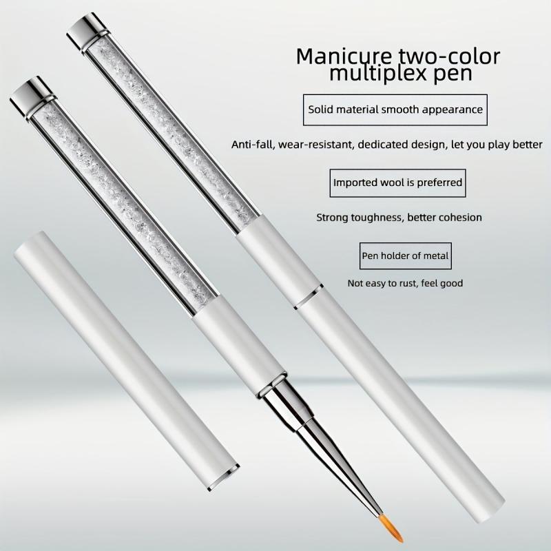 Nail Arts Brush Pen Flat Head for Glue and Polish