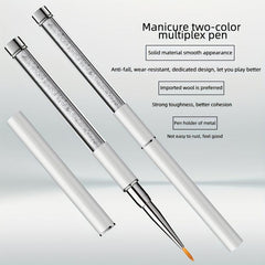 Nail Arts Brush Pen Flat Head for Glue and Polish