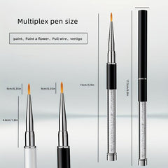 Nail Arts Brush Pen Flat Head for Glue and Polish