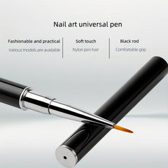 Nail Arts Brush Pen Flat Head for Glue and Polish