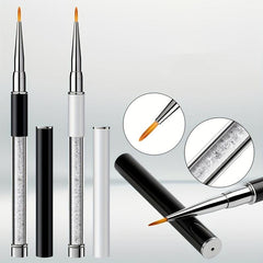 Nail Arts Brush Pen Flat Head for Glue and Polish
