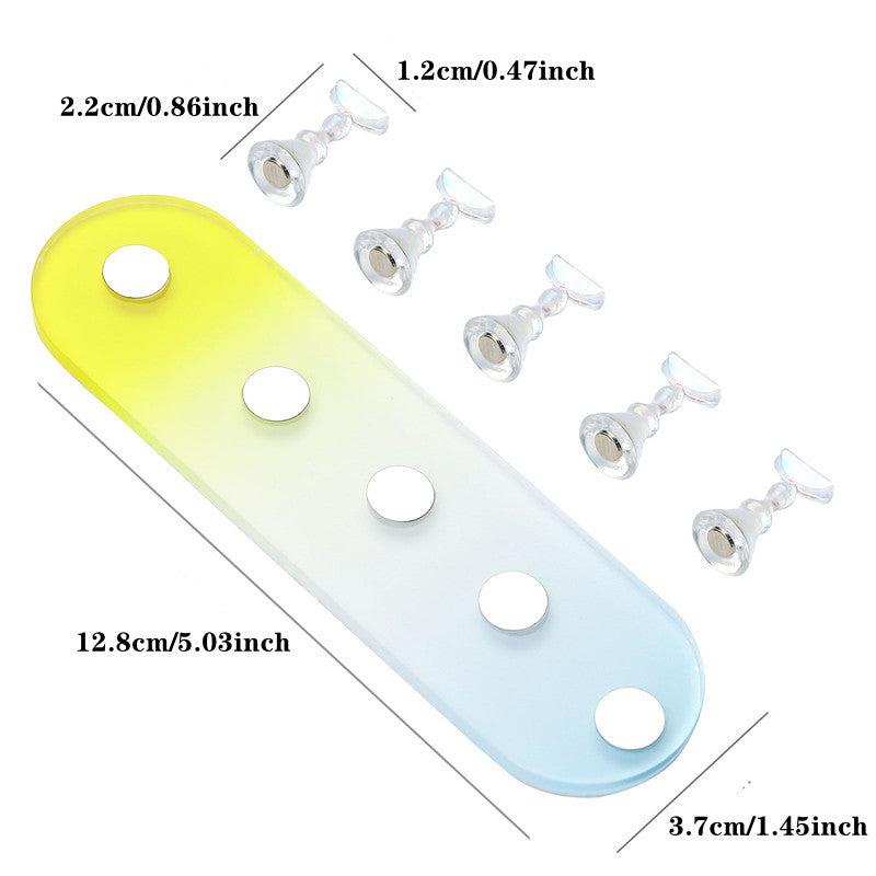 5pcs Magnetic Nail Tip Organizer for Practice and Display