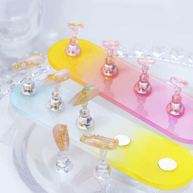 5pcs Magnetic Nail Tip Organizer for Practice and Display