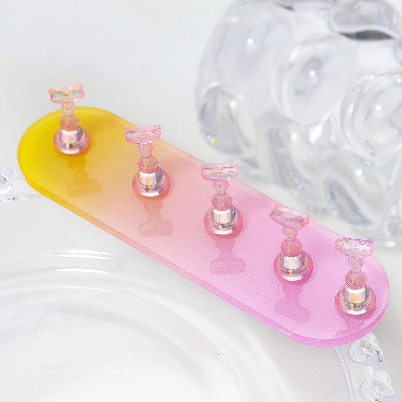 5pcs Magnetic Nail Tip Organizer for Practice and Display