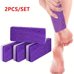 2PCS Foot Pumice Stone Callus Remover Heel Scrubber Pedicure Tool