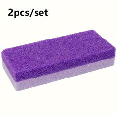 2PCS Foot Pumice Stone Callus Remover Heel Scrubber Pedicure Tool