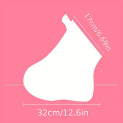 100pcs Disposable Foot Film Cover Anti Cracking Plastic Transparent Foot Cover