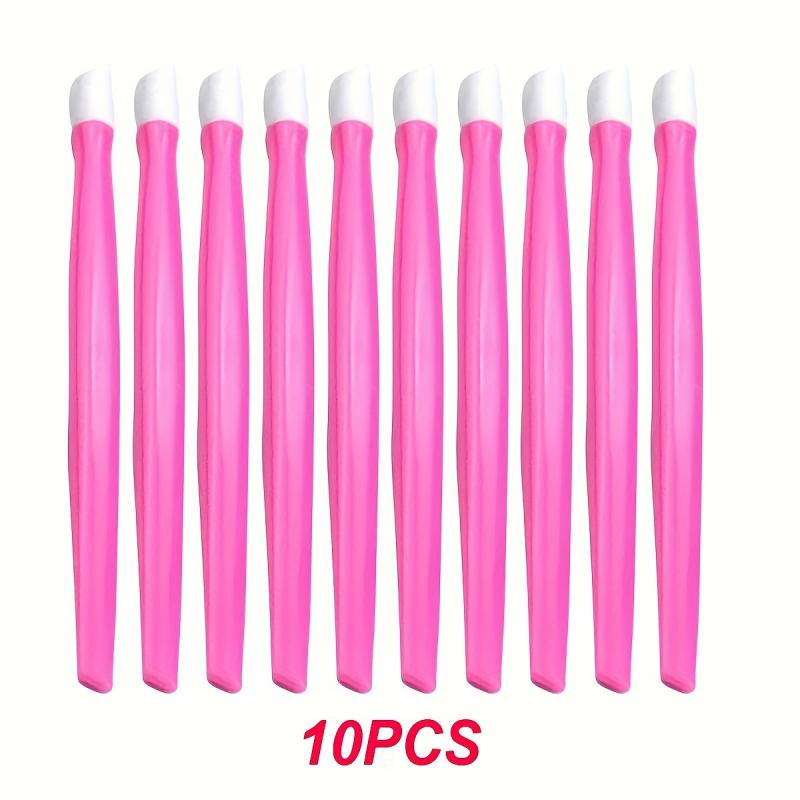 10pcs Plastic Cuticle Pusher Dead Skin Picker Nail Art Tool