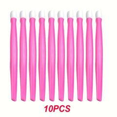 10pcs Plastic Cuticle Pusher Dead Skin Picker Nail Art Tool