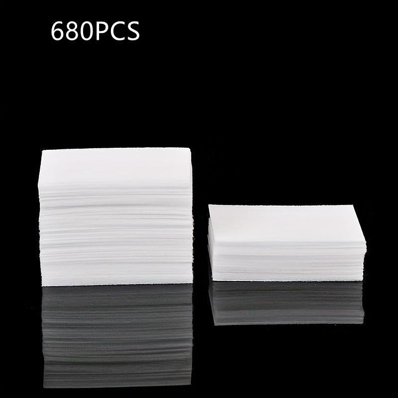 680 Pcs Disposable Nail Wipes Nail Polish Remover Lint Soft Pads