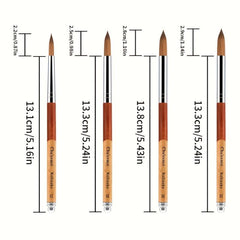 Manicure Powder Brush Acrylic Powder Tool Wood Handle Nail Painting Pen