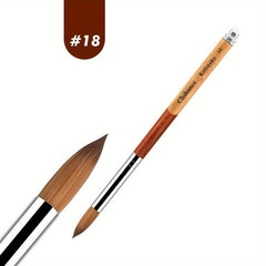 Manicure Powder Brush Acrylic Powder Tool Wood Handle Nail Painting Pen