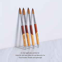 Manicure Powder Brush Acrylic Powder Tool Wood Handle Nail Painting Pen