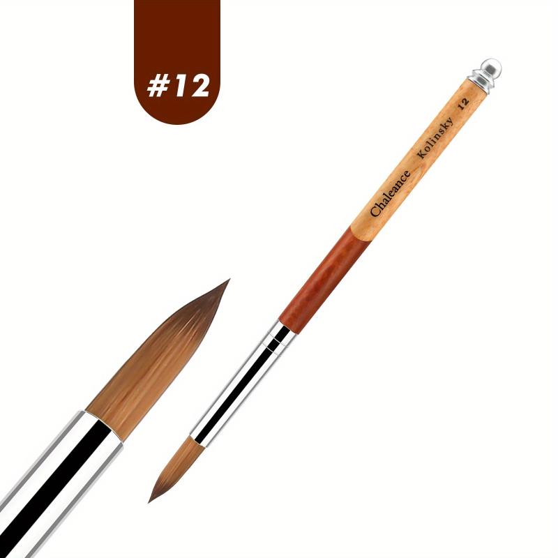 Manicure Powder Brush Acrylic Powder Tool Wood Handle Nail Painting Pen